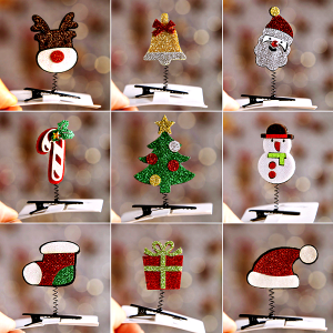 แพ็ค2ชิ้น กิ๊บคริสต์มาส กิ๊บติดผม ซานต้า สปริง ดึ๋งๆ น่ารัก ใช้ได้ทั้งเด็ก ผู้ใหญ่ ของขวัญคริสต์มาส พร้อมส่งจากกทม.