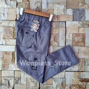 Celana Panjang Anak Laki laki Chinos Cargo Umur 14-17 Tahun Kain Twill Strecth Premium