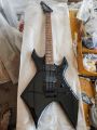 Bc Rich Warlock All Black Electric Guitar Active EMG Pickup Tremolo Bridge Diamond Inlay. 