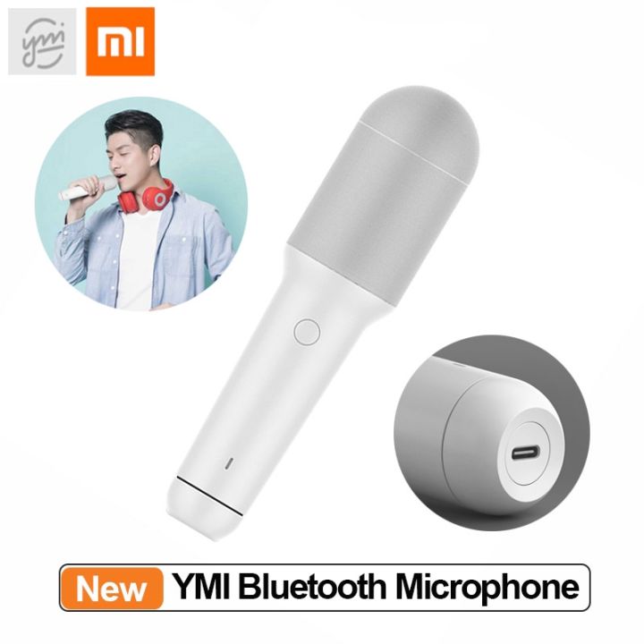 Xiaomi YMI 1 2 Lite บลูทูธแบบบูรณาการคาราโอเกะไมโครโฟนไร้สายมือถือ Aux ...