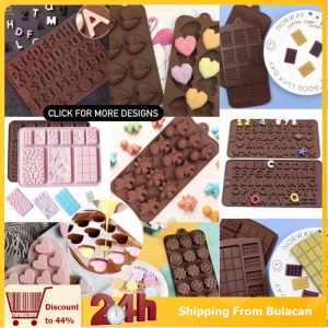 1pcs Number Letter Silicone Chocolate Mold Cake Mold Fondant Cake Baking Decorating DIY Tools