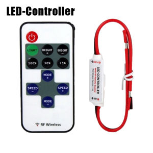 11-key Controller 12V Switch RF Wireless Remote Switch Wireless Mini Dimmer for LED Strip Light