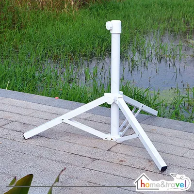 HOVELSHOP Tripod Penyangga Dudukan Payung Tenda Putih Jumbo Kokoh Bahan Besi