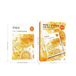 Cross-Border English TVLV VC Essence Mask for Hydration and Moisturizing Centella asiatica facial mask