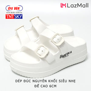 Dép nữ đúc liền khối đế cao 6cm siêu nhẹ DUWA - Hàng chính hãng - LD521