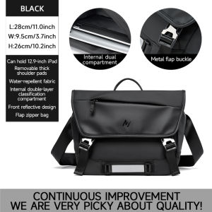 MOYYI Stylish Sling Mens Crossbody With anti-theft Compartment For 12.9 notebook Waterresistent PVC Leather for Modern Lifestyle Work School Causal Life