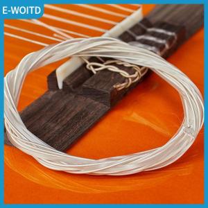 【E-WOITD】 6pcs Guitar Strings Nylon Silver Strings Set for Classical Classic Guitar