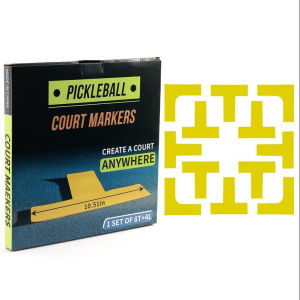 [SG stock Fast Shipping]Sports Pickleball Court Marker Kit Silicone Lines Marking Set with Tape Measure Size Court Throw Down Markers FSXN