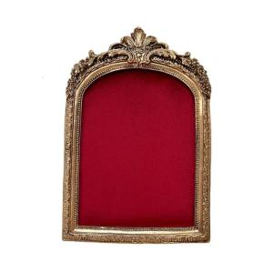 Antique Style Showcase Frame Flannel Cushion Resin Structure Necklace Earring Holder Decorative Display Organizers