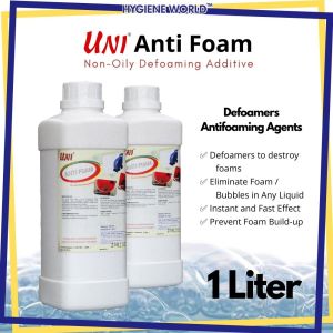 UNI Anti Foam (1L) - Defoamer / Anti foaming Agent / Foam Control / Anti Buih Anti foam / Pembasmi Buih / Buang Buih / Kurang Buih / Eliminate Foam / Clean Foam / Foam Chemical