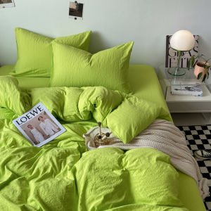 ชุดเครื่องนอนผ้าฝ้ายซักแล้วชุดผ้าปูเตียงควีน/กล่องบรรจุขนาดใหญ่เดียวชุดปกปิดคุณภาพของโรงแรม