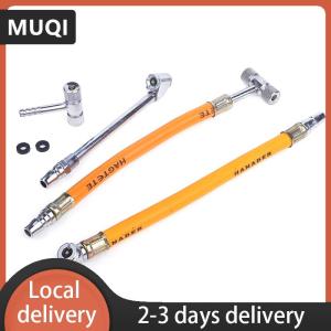 [COD] MUQI Ship within 24 hours Inflatable Bike Motorbike Truck Tyre Inflator Connector Hardware Tools Car Nozzle Valve Air Hose Inflating Needles Pump