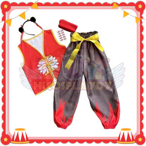 hiCosplayDy Kids Children Nezha Animation Costume Set Cosplay Halloween Carnival Party NeZha Costume Set