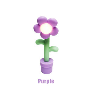 Dollhouse Miniature LED Night Light Floor Lamp Cute Flower Shape Mini Desk Lamp Home Lighting Model Doll House Accessories