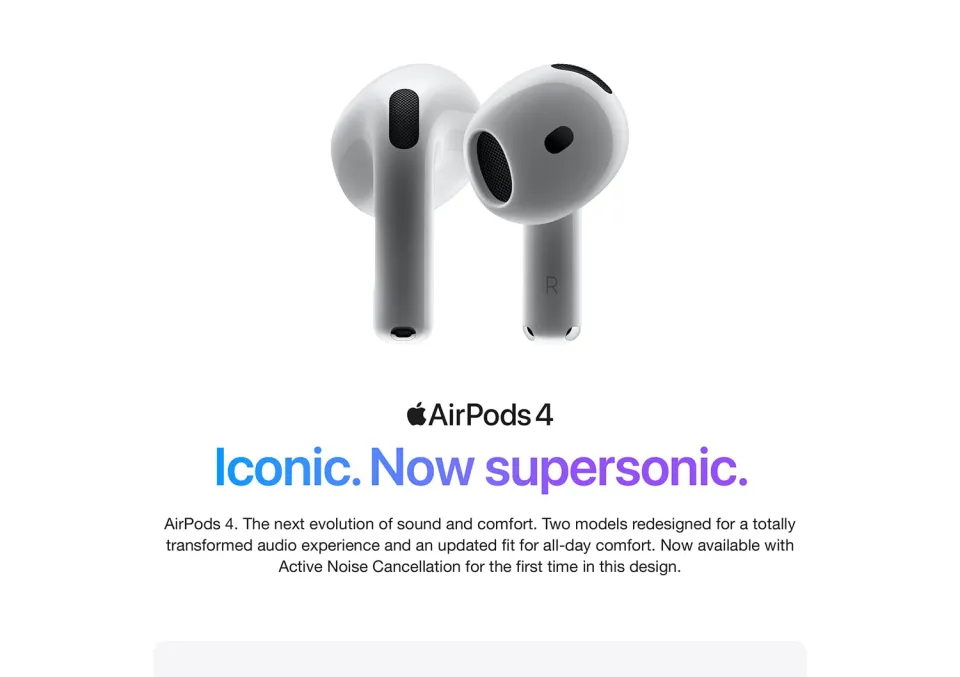 Apple AirPods 4th Gen Late 2024 Bluetooth Ip54 Dust And Sweat