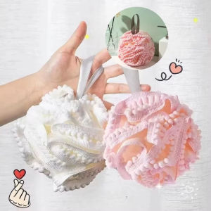 Soft Shower Mesh Foaming Sponge Body Cleaner Exfoliating Scrubbers Bath Flower Bathing Accessories Cleaning Tool Bathroom Use
