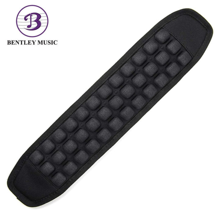 D'Addario PWFSP1 Molded Foam Shoulder Pad For Guitar Straps, Black