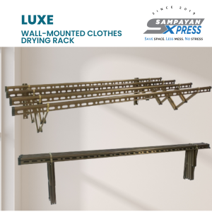 Sampayan Xpress® Luxe Aluminum Wall Mounted Retractable Drying Rack - 150CM