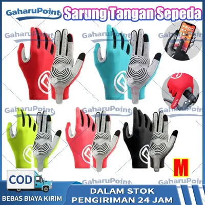 GIYO S02-L Sarung Tangan Sepeda Bike Glove Full Finger Cycling Padding Gel Gloves Outdoor Unisex Sarung Tangan Sepeda Pria Bernapas dan Non-Slip