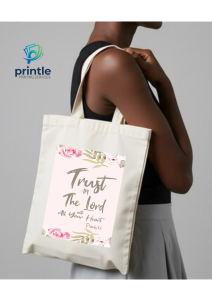 Premium Quality Katsa/Canvas Tote Bags - Bible Verse Print