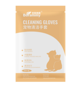ถุงมือสัตว์เลี้ยงแบบใช้แล้วทิ้ง ถุงมือสัตว์เลี้ยงแบบใช้แล้วทิ้ง ดูแลผิวสุนัขแมว ถุงมือทำความสะอาดระงับกลิ่นกายสำห