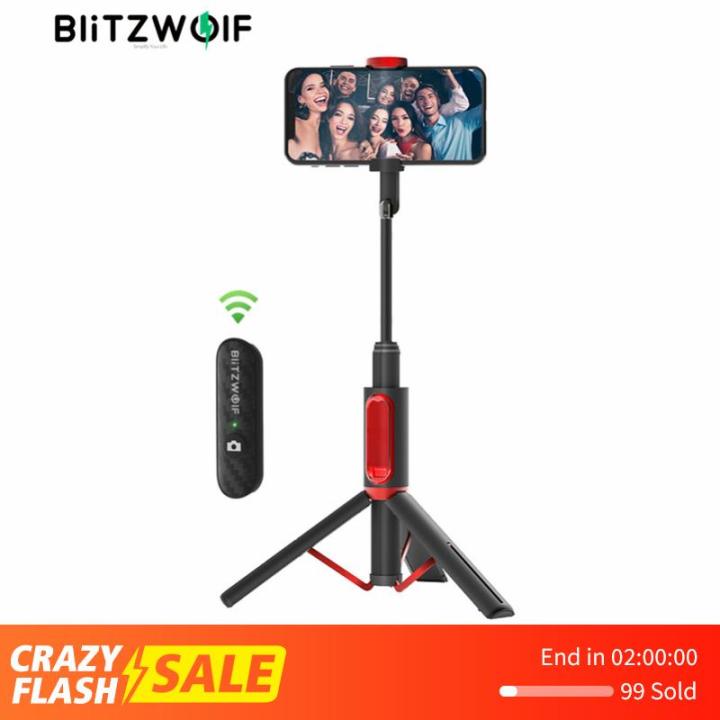 BlitzWolf BW-BS10 Selfie Stick bluetooth Remote Rechargeable