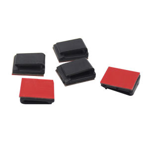 YESPERY 10pcs Self-adhesive Data Cable Light String Decorative Wire Fixed Clip Car Wire Fixing Organizer Wire Management Harness Clamp