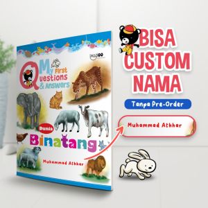 Buku Anak Bisa Custom Nama dengan Fitur Tanya Jawab - My First Question and Answer