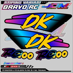 STRIPING VARIASI MOTOR SUZUKI BRAVO / STIKER LIST MOTOR SUZUKI BRAVO