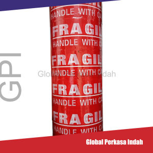 Lakban Fragile Unboxing Merah Putih Video Record 48mm 50yard 47mic