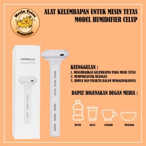 (BISA COD) Taffware Ultrasonic Air Humidifier Portable Celup 300ml - UMBRELLA HUMIDIFIER [Putih]
