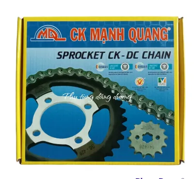 Nhông xích sên đĩa Mạnh quang lắp cho xe WRSrs100 Fu Neo W110