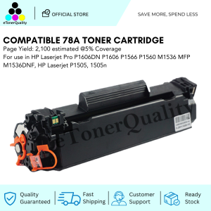 ETQ Compatible 78A CE278A Black Toner Cartridge for use in HP Printer