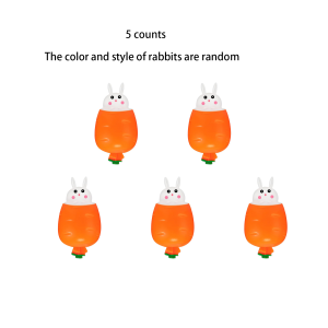 ZEEMIN Cute bunny pinch music decompression pocket stress relief toy venting squeeze cup toy