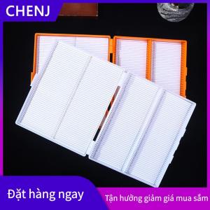 CHENJ 4 màu sắc nhựa hình chữ nhật giữ 100 microslide trượt kính hiển vi hộp phòng thí nghiệm cung cấp vật liệu giảng dạy