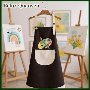 Eelux 1 cái quần áo bảo hộ sơn không tay áo Tạp dề trẻ em trai và bé gái ăn yếm không thấm nước quần áo ngược nghệ thuật