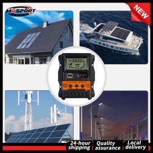 【HOSPORT】 High-Performance Solar Charge Controller 12V 24V Dual USB LCD Display for Home Solar Systems