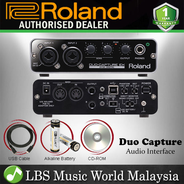 Midi Roland Tri Capture Roland Duo-Capture-EX Channel USB Audio