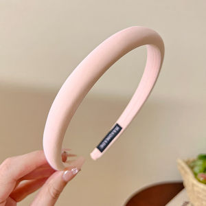 Zy Fashion Korean Macaron Color Sponge Headband for Women Narrow Edge Face Wash Hair Band Fashion Girl Simple Hair Hoop