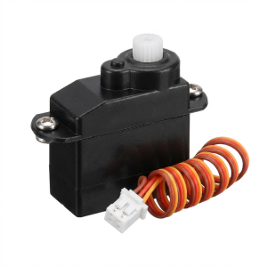 Black Mini Digital Servo with 3.7-4.2V JST Connector for RC Toys and Airplane Kits