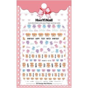 HANYI สติ๊กเกอร์ติดเล็บ ลายน่ารักๆ มีหลายแบบให้เลือกคะ  ลอกติดได้เลยน้า พร้อมส่ง