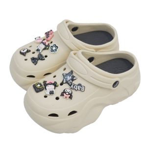 BL-9188-2 Sandal Baim EVA Rubber Sandal Fuji 3D Kuromi X Barbie Import Terbaru Tinggi 8 CM