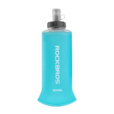 ROCKBROS Bicycle Soft Water Bottle 500ml Large Capacity Water Cup Folding Water Bag For Outdoor Cycling Bike Euipment