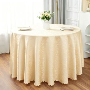 [24H SHIP]Table Cloth Round Solid Color Home Dining Room Banquet Wedding Party Decorate Table Cover