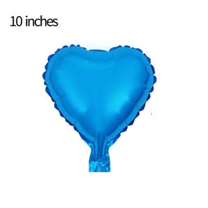2-10PCS 10 inch Heart Balloon Aluminum Foil Wedding Birthday Party Decor Balloons