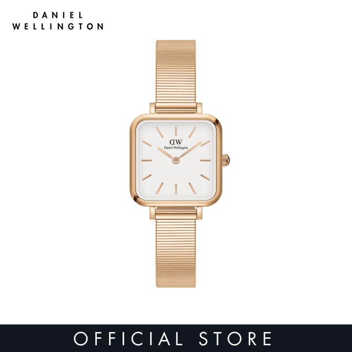 Daniel Wellington Quadro Studio 22x22mm Rose gold White Watch