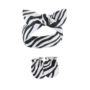 Bông băng đô cho bé mềm Băng đô co giãn cho cô gái trẻ sơ sinh Toddler phong cách Mũ Ith găng tay chống xước