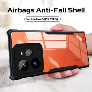 Clear Acrylic Shockproof phone case for Realme 15 15T 14 14T 14X 13 12 Pro Plus + 5G 12Pro 12ProPlus Realme12 11 11Pro 11ProPlus Realme11 11X 10 4G 9 9i Anti Drop Case Cover