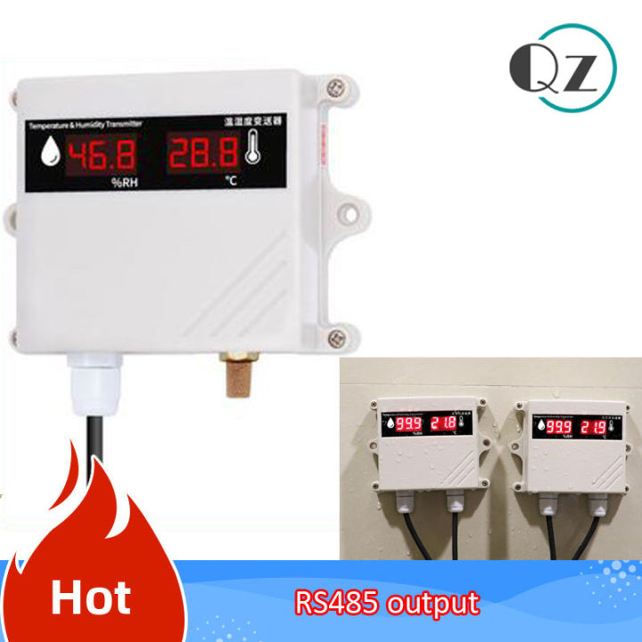 Humidity Tube Sensor Digital tube display temperature and humidity sensor RS485 rain and ...