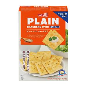 Meiji Plain Crackers With Sesame 416G